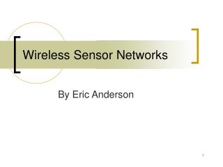 Wireless Sensor Networks