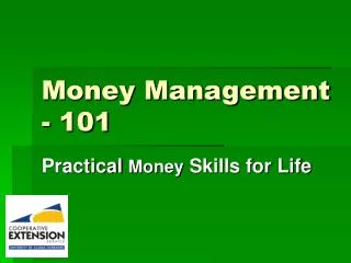 Money Management - 101
