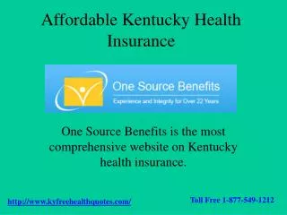 Kentucky Health Insurance - One Source Benefits