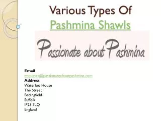 Latest Collection of Pashmina shawls
