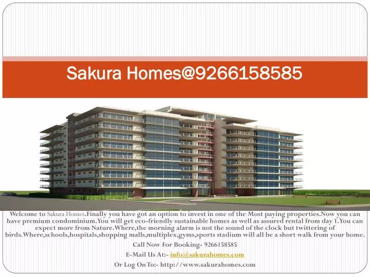 sakura homes@9266158585