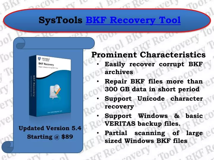 systools bkf recovery tool