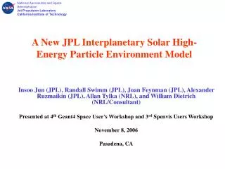 A New JPL Interplanetary Solar High-Energy Particle Environment Model