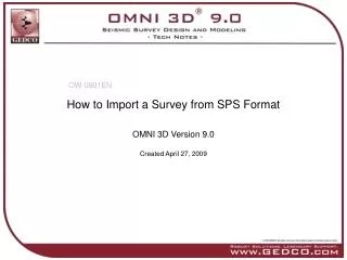 How to Import a Survey from SPS Format