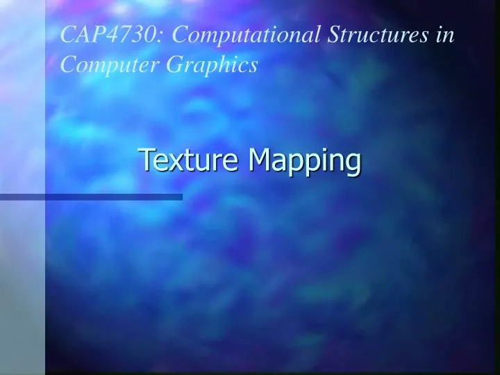 Computer Graphics Texture Mapping - ppt download