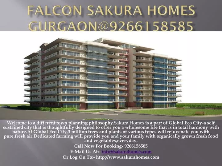 falcon sakura homes gurgaon@9266158585