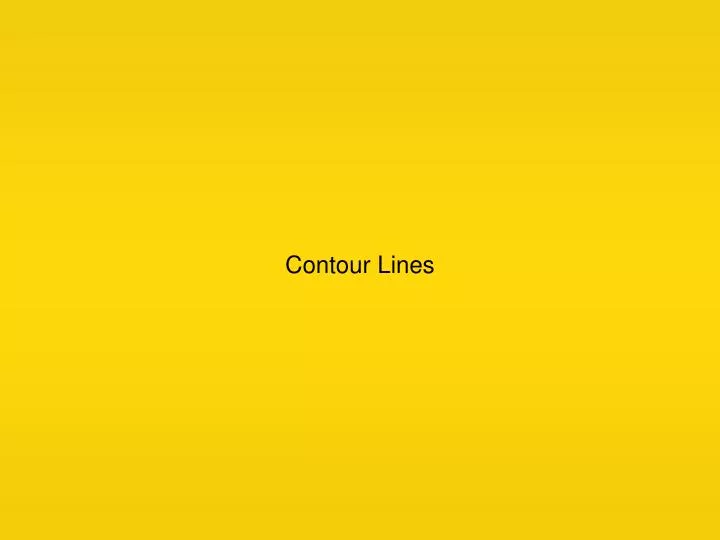 contour lines