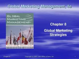 Global Marketing Management, 4e