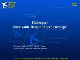 Helicopter Survivable Height / Speed envelope