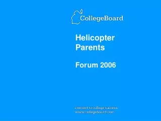 Helicopter Parents For um 2006