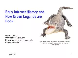 Early Internet History and How Urban Legends are Born
