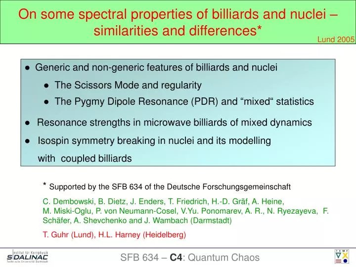 on some spectral properties of billiards and nuclei similarities and differences