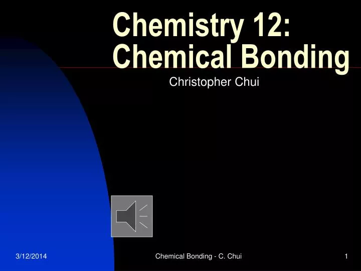 chemistry 12 chemical bonding