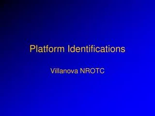 Platform Identifications