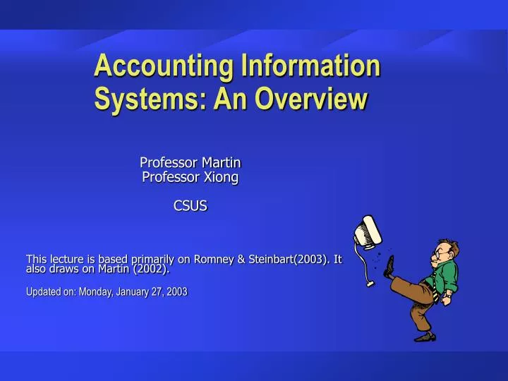 accounting information systems an overview