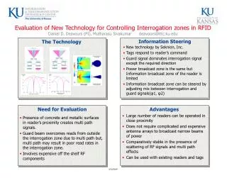 Evaluation of New Technology for Controlling Interrogation zones in RFID Daniel D. Deavours (PI), Mutharasu Sivakumar