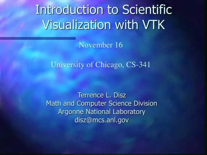 introduction to scientific visualization with vtk