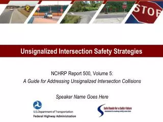 Unsignalized Intersection Safety Strategies