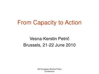 From Capacity to Action