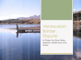 Venezuelan Border Dispute