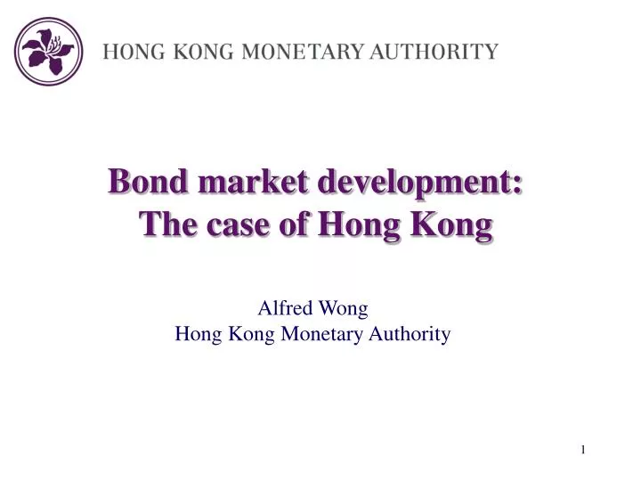 bond market development the case of hong kong