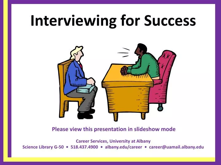 interviewing for success