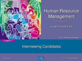 Interviewing Candidates