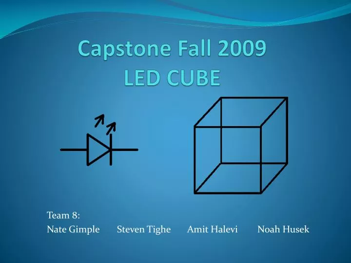 capstone fall 2009 led cube