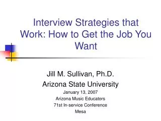 Interview Strategies that Work: How to Get the Job You Want