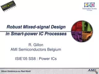 Robust Mixed-signal Design in Smart-power IC Processes