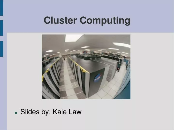 cluster computing