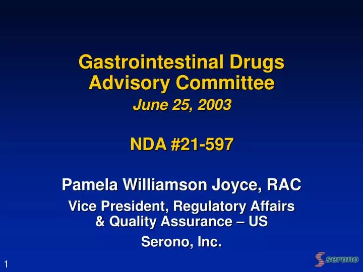 gastrointestinal drugs advisory committee june 25 2003