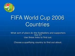 FIFA World Cup 2006 Countries