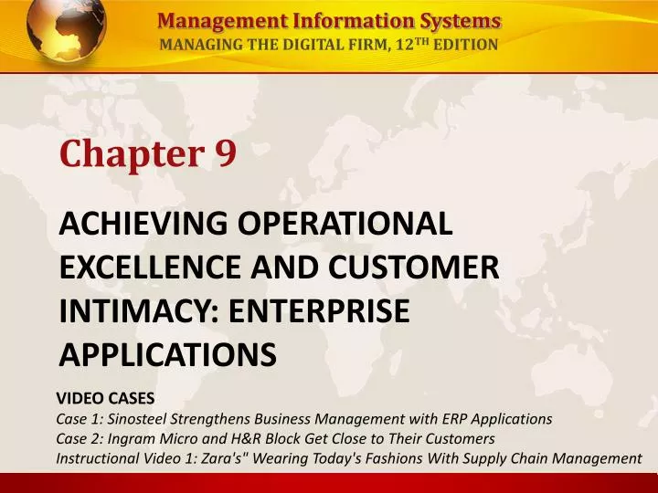 achieving operational excellence and customer intimacy enterprise applications