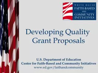 Developing Quality Grant Proposals