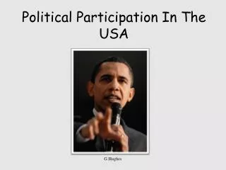 Political Participation In The USA