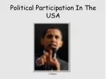 Political Participation In The USA - slide 1