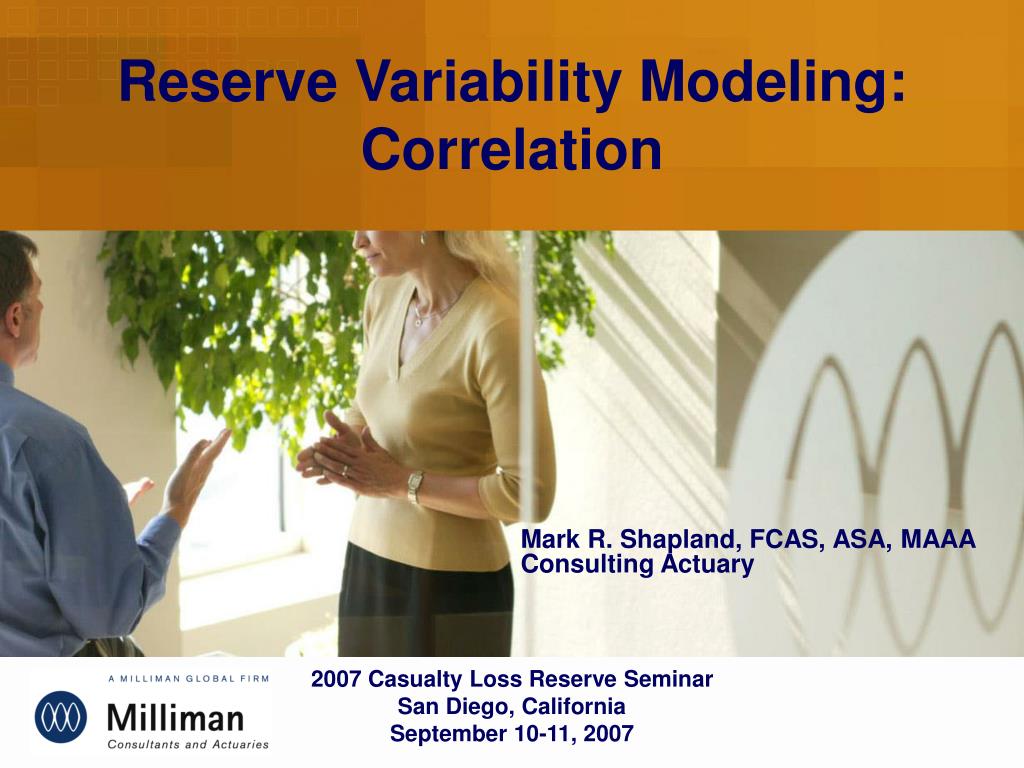 PPT - Reserve Variability Modeling: Correlation PowerPoint Presentation ...