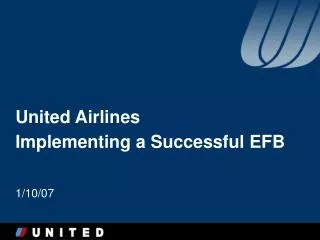 United Airlines Implementing a Successful EFB