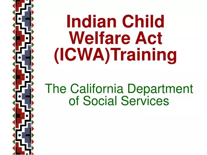 the california department of social services
