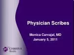 Physician Scribes - slide 1