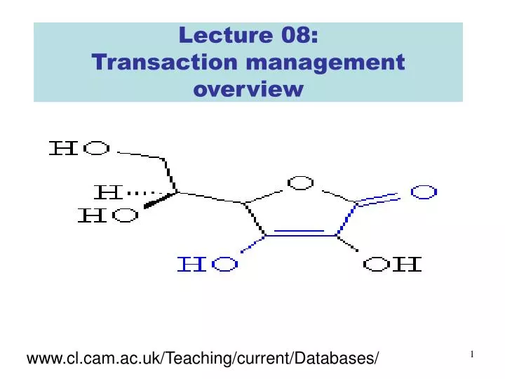 lecture 08 transaction management overview