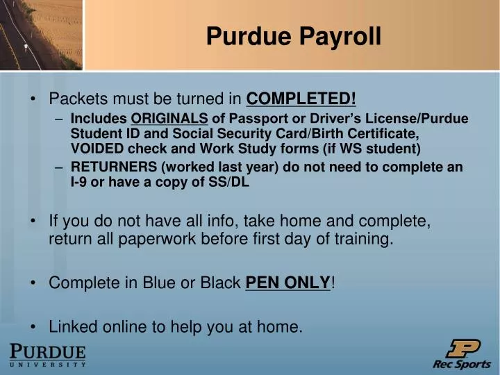 purdue payroll