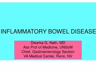 INFLAMMATORY BOWEL DISEASES