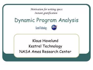 Dynamic Program Analysis