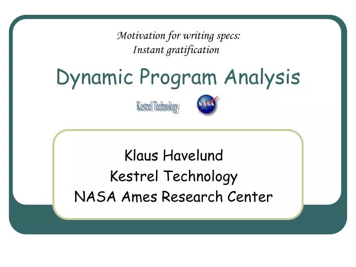 dynamic program analysis