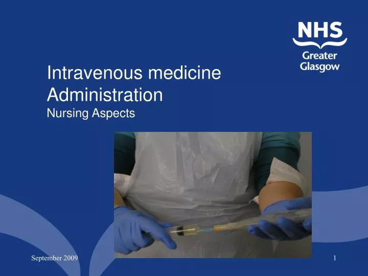 intravenous medicine administration nursing aspects