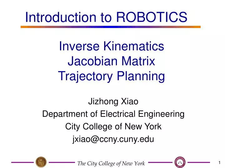 inverse kinematics jacobian matrix trajectory planning