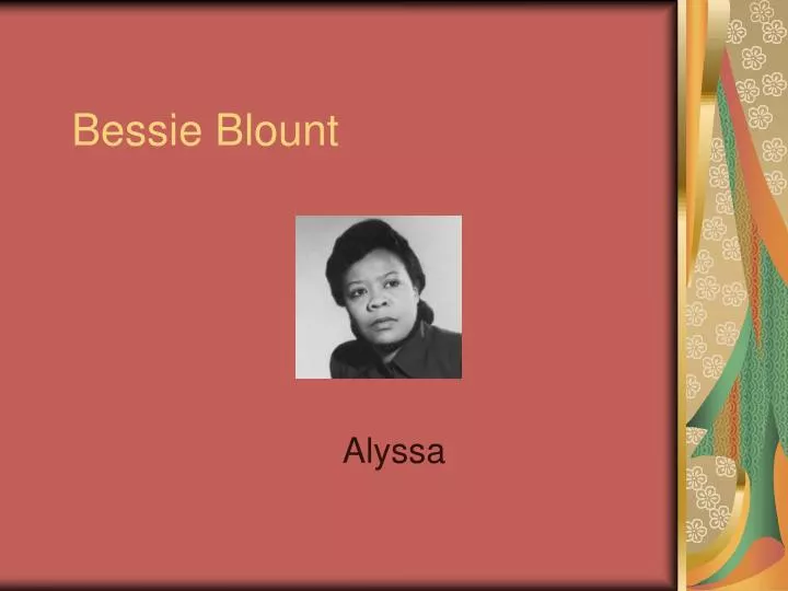bessie blount