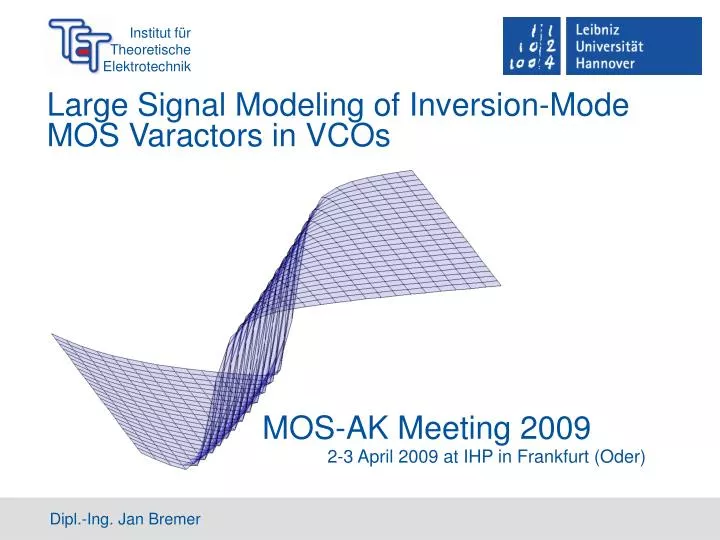 large signal modeling of inversion mode mos varactors in vcos